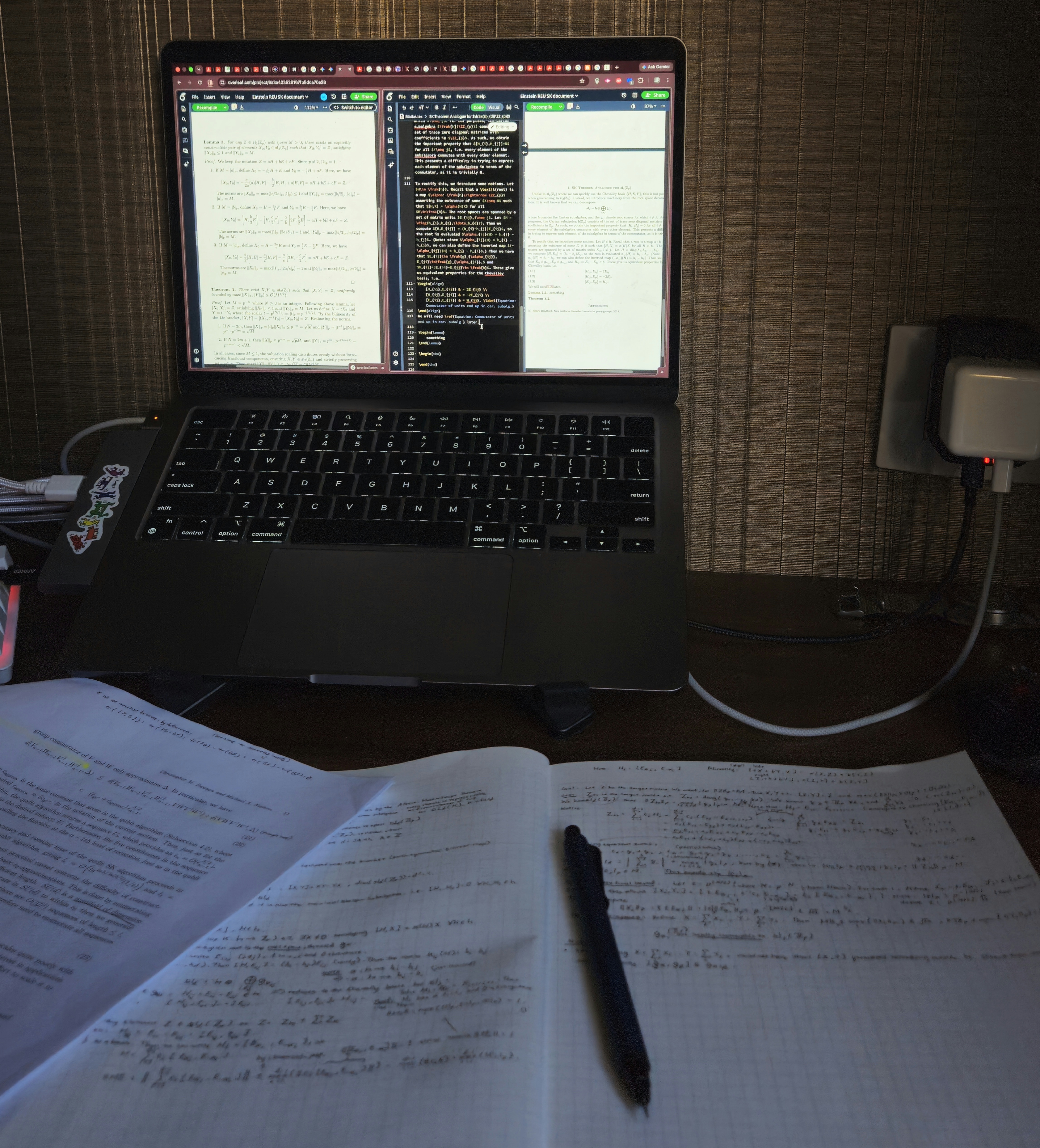 Typing up some stuff