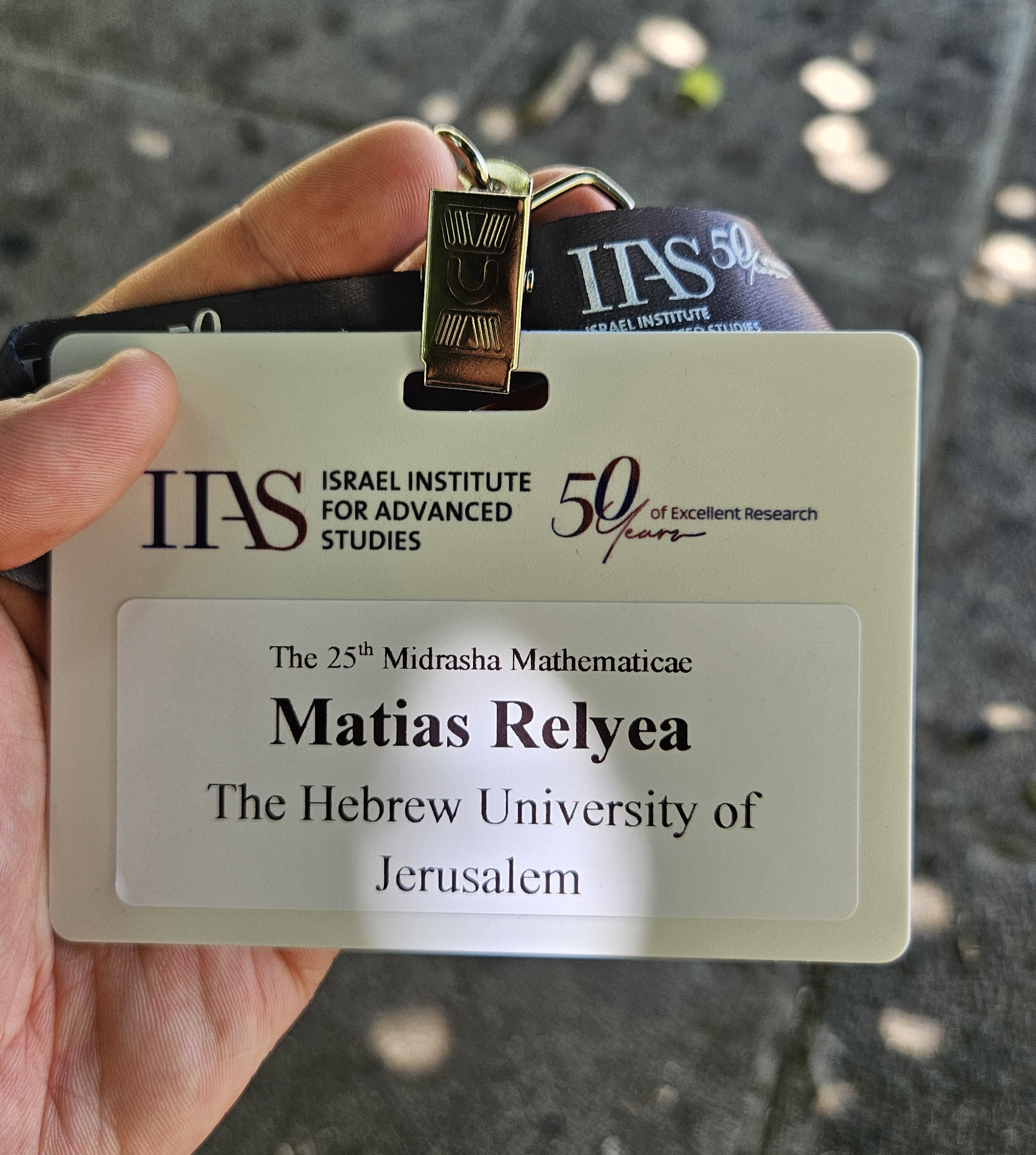 IIAS conference badge